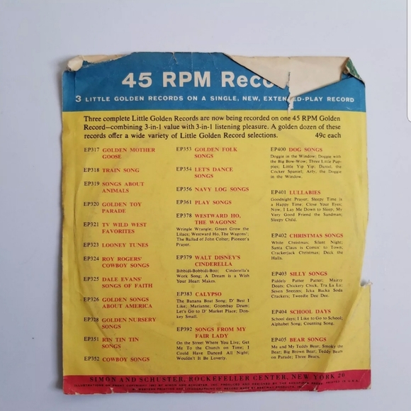 Christmas “O Little Town Of Bethlehem” Mitch Miller Golden Records 45 Record Q - Picture 3 of 6